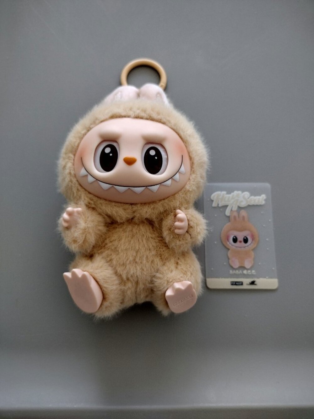Labubu Have a Seat Baba keychain plush | The Monsters, PopMart, kawaii mascot